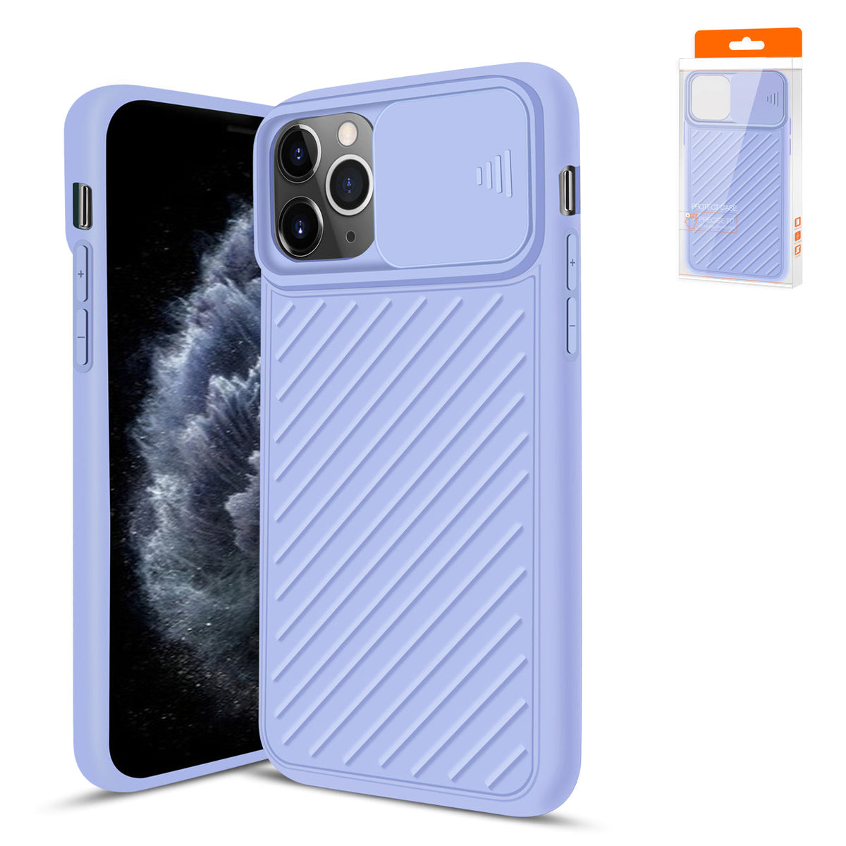 IPHONE 11 PRO Compatible Camshield Series Case With Slide Camera CoverTpu Case For APPLE IPHONE 11 PRO MAX In Purple - Crystal Clear Protection by