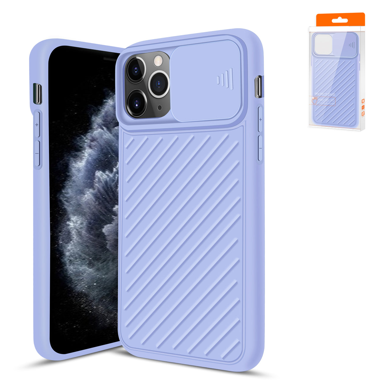 IPHONE 11 PRO Compatible Camshield Series Case With Slide Camera CoverTpu Case For APPLE IPHONE 11 PRO MAX In Purple - Crystal Clear Protection by
