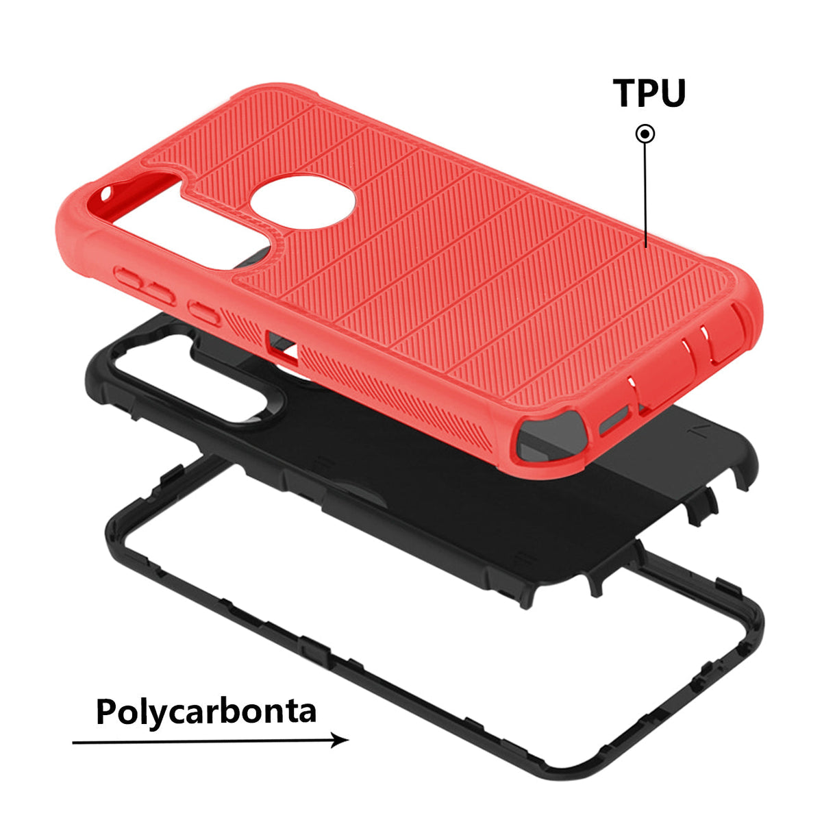 MOTO G STYLUS 3-In-1 Hybrid Heavy Duty Holster Combo Case In PINK - Crystal Clear & Reliable