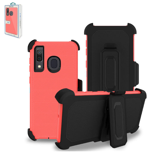 3-In-1 Hybrid Heavy Duty Holster Combo Case For In Pink - Durable & Reliable