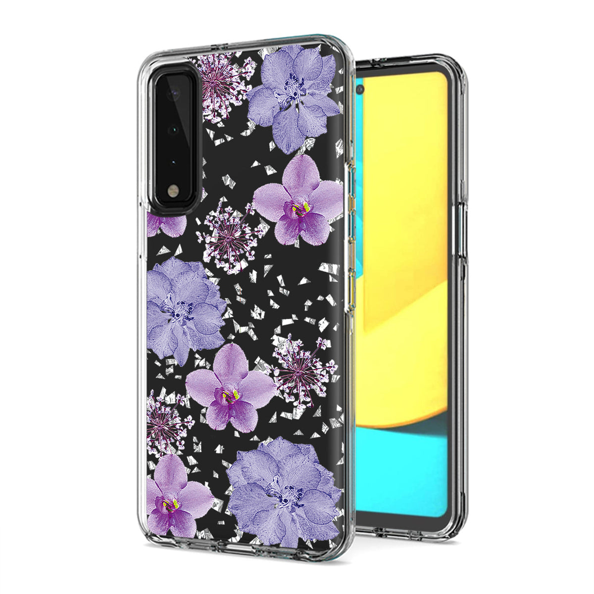 Pressed dried flower Design Phone case for LG Stylo7 4G In Purple - Premium & Reliable