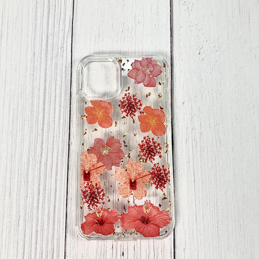 Pressed dried flower Design Phone case for MOTOROLA G8 FAST In Red - Premium & Reliable
