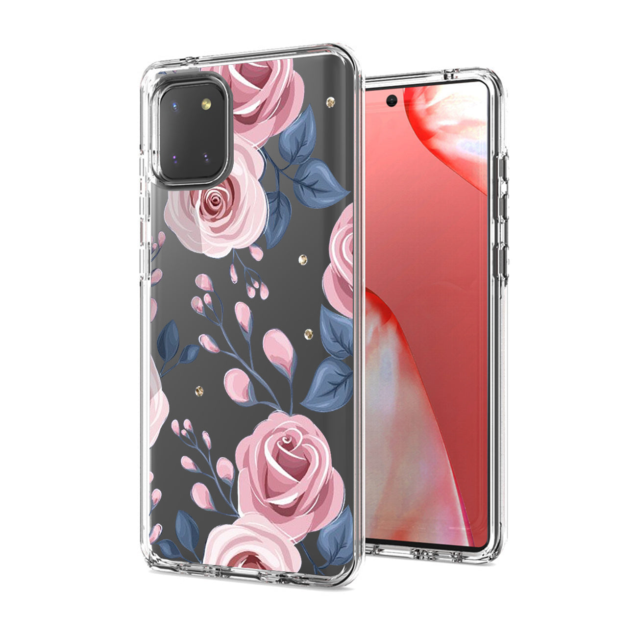 Pressed dried flower Design Phone case for SAMSUNG GALAXY A81/Note 10 Lite/M60S In Rose Gold - Durable & Reliable
