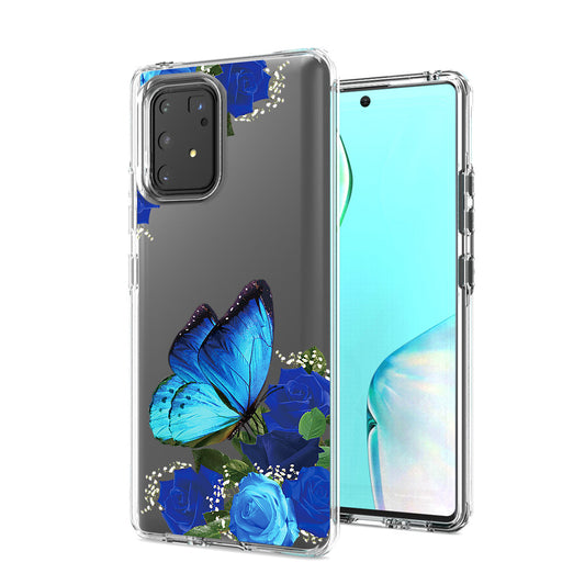 Pressed dried flower Design Phone case for SAMSUNG GALAXY A91/S10 Lite/M80S In Blue - Premium & Reliable