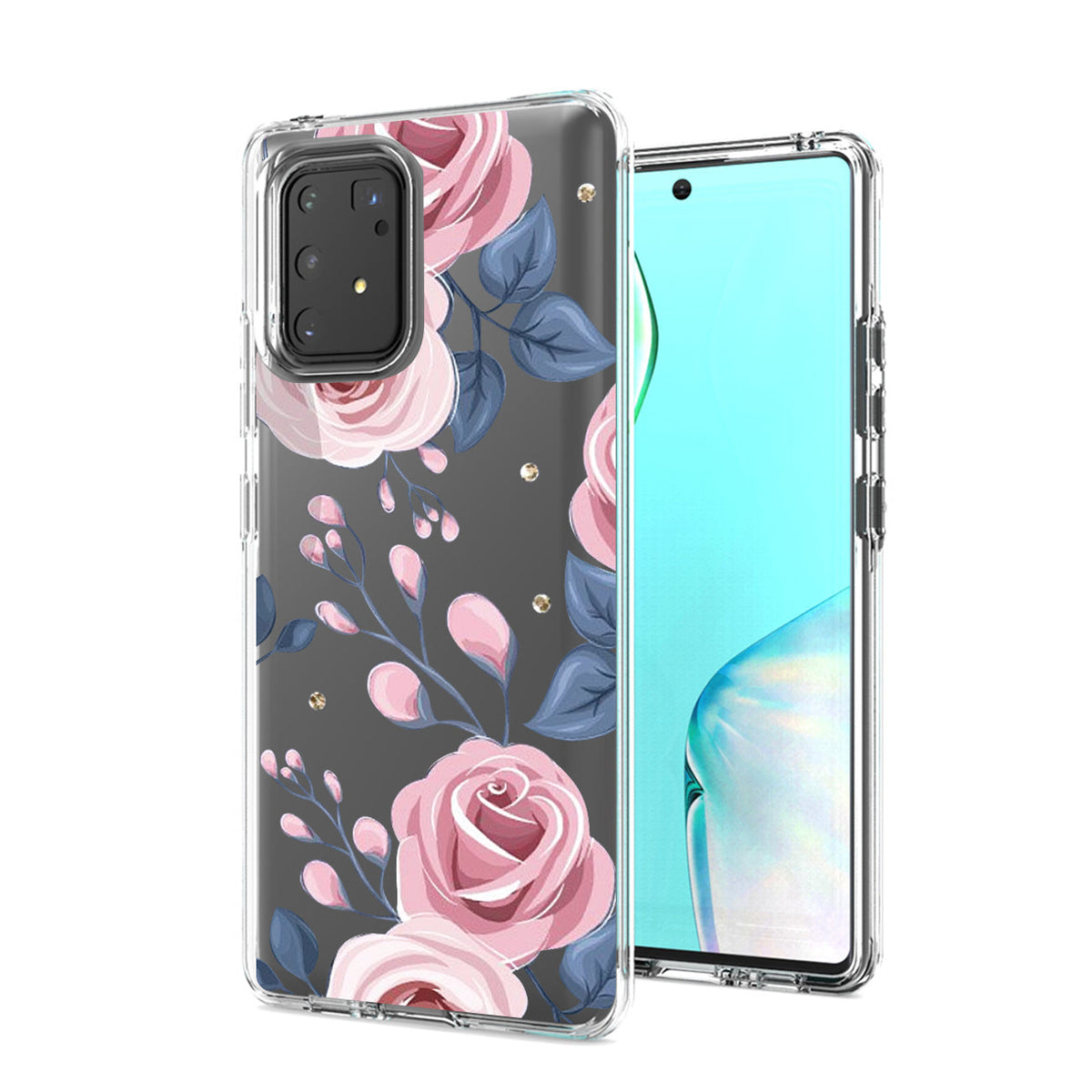 Pressed dried flower Design Phone case for SAMSUNG GALAXY A91/S10 Lite/M80S In Rose Gold - Shockproof & Reliable