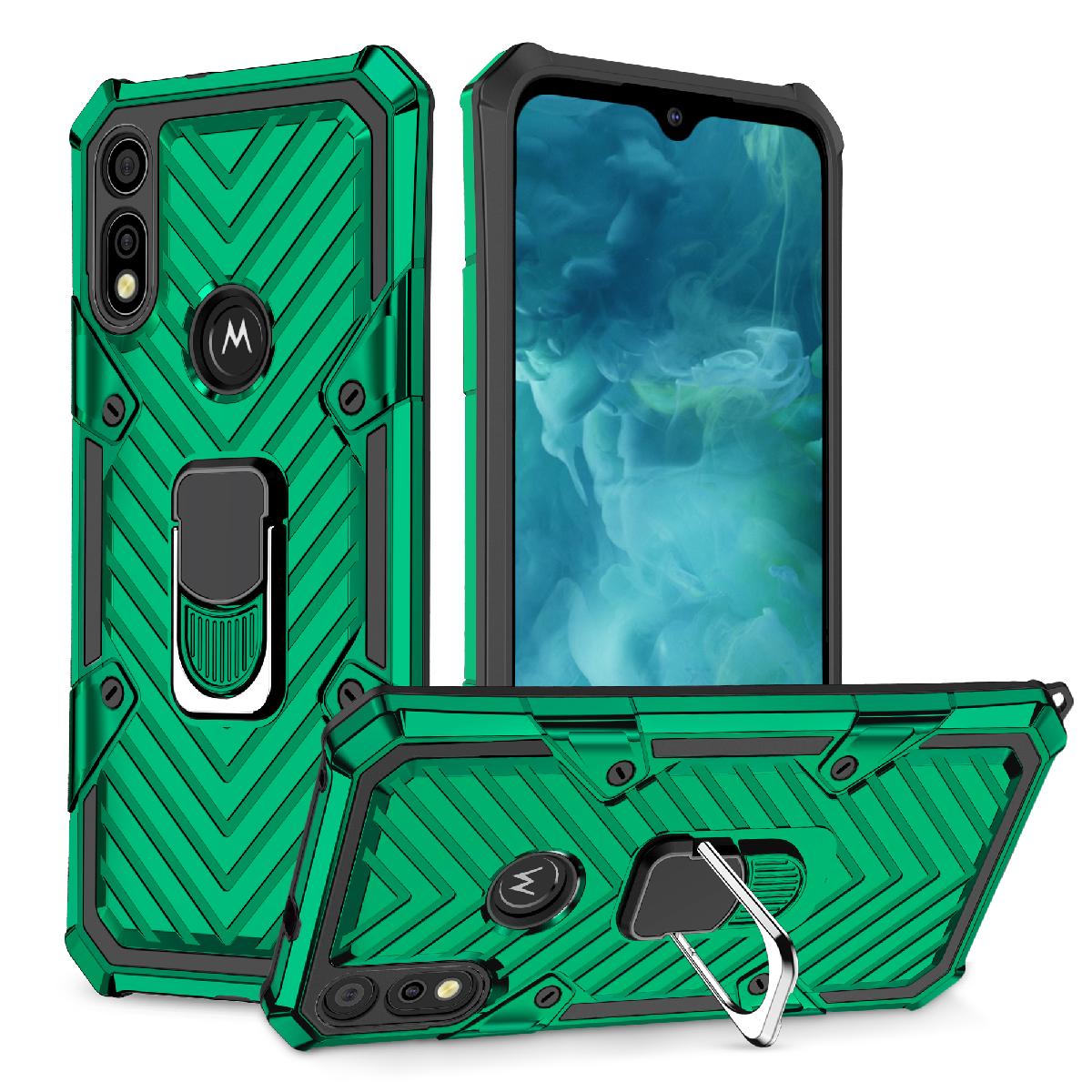 Kickstand Anti-Shock And Anti Falling Case for MOTOROLA E7 In Green - Shockproof & Reliable