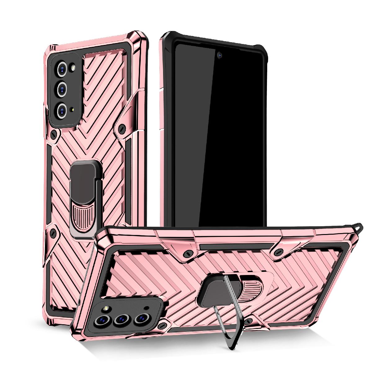Kickstand Anti-Shock And Anti Falling Case for SAMSUNG GALAXY NOTE 20 In Rose Gold - Durable & Reliable