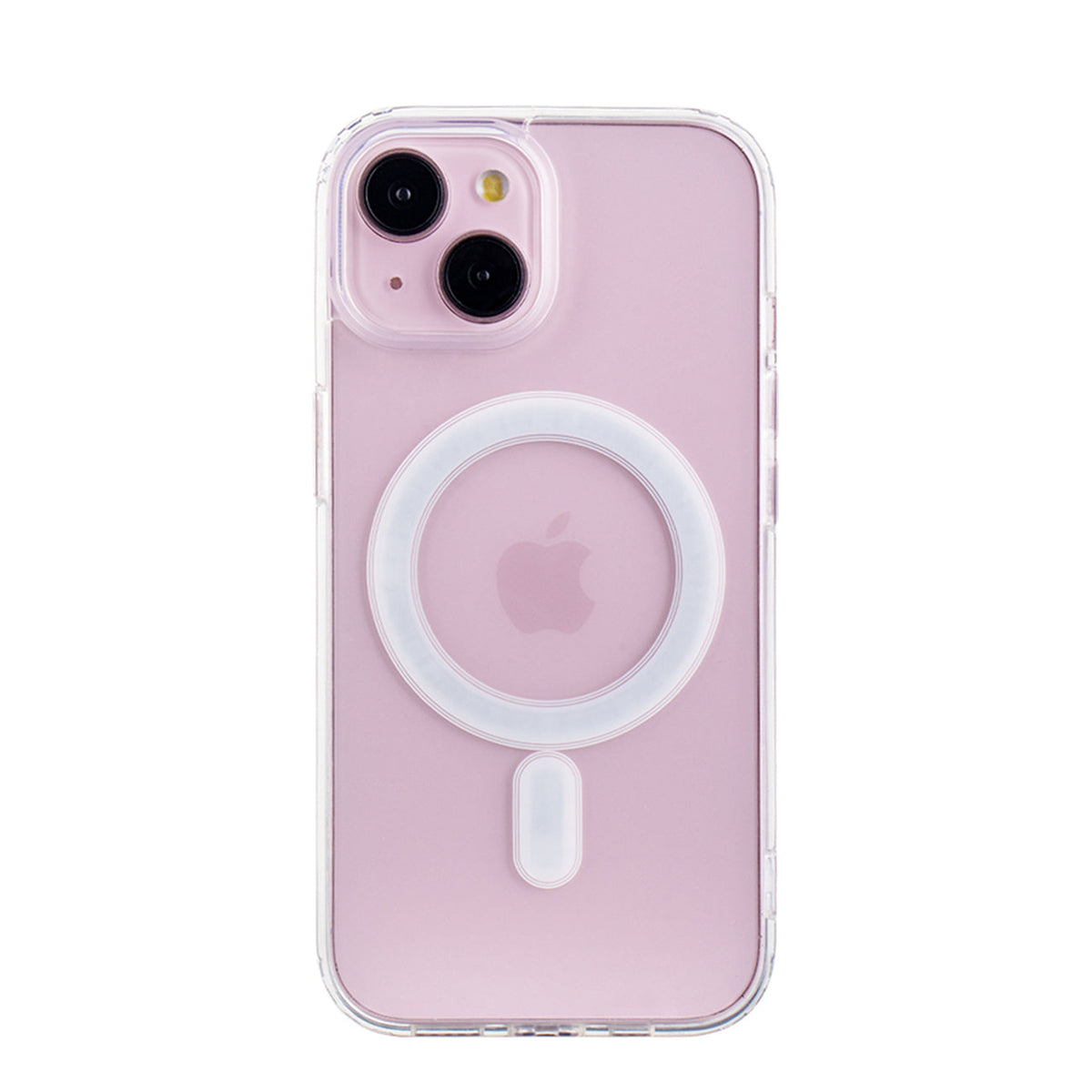 iPhone 15 Compatible Magnetic Wireless Charging TPU Bumper Case For iPhone 15 In Clear - Ultra-Slim Protection by