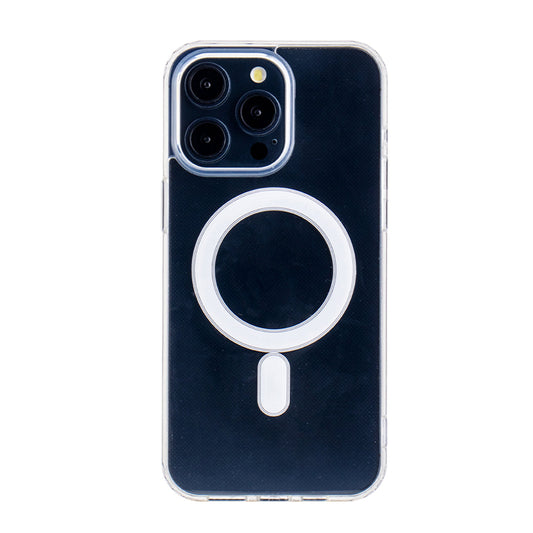 iPhone 15 PRO Compatible Magnetic Wireless Charging TPU Bumper Case For iPhone 15 PRO MAX In Clear - Premium Protection by