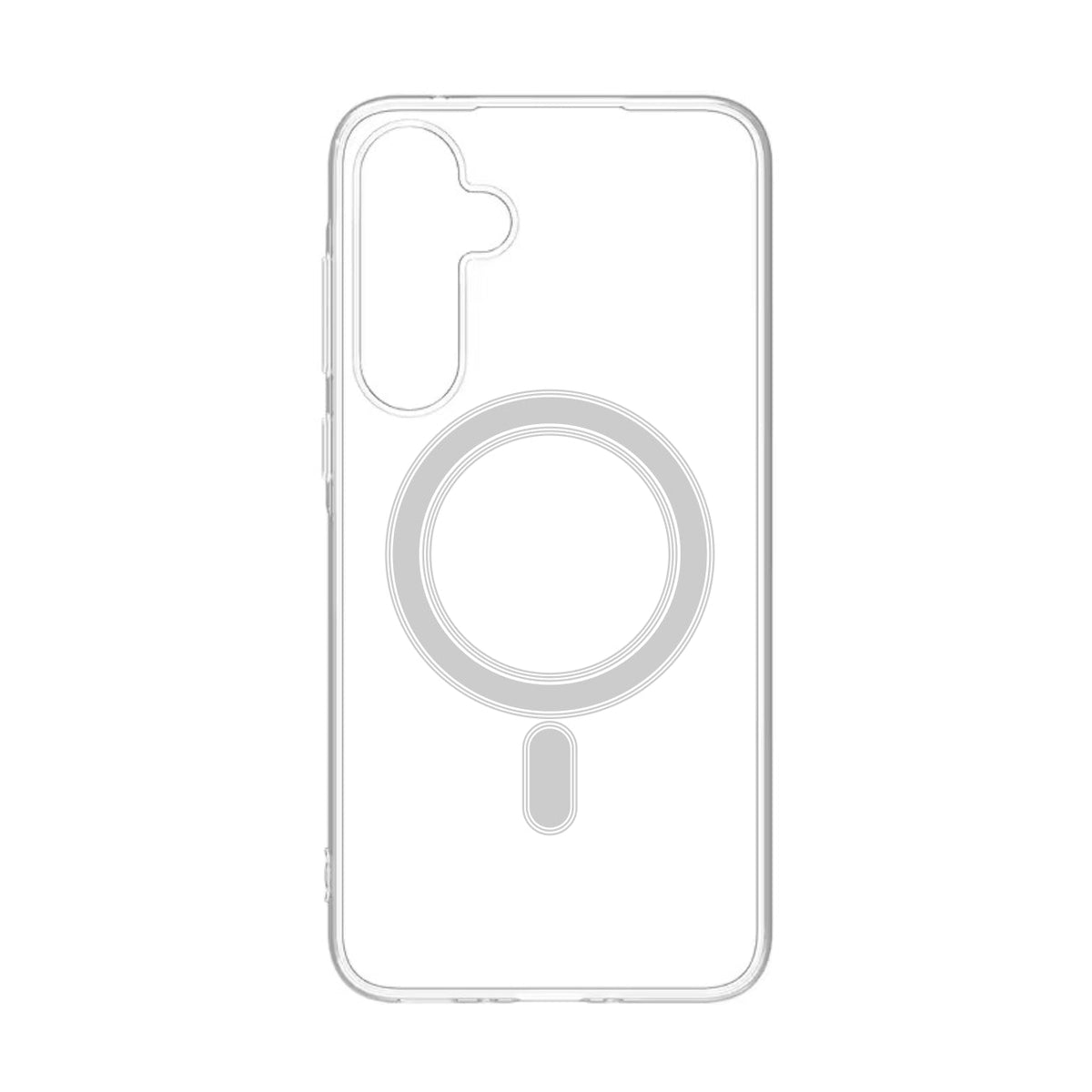 Samsung S24 Compatible Magnetic Wireless Charging TPU Bumper Case For Samsung S24 Plus In Clear - Durable Protection by