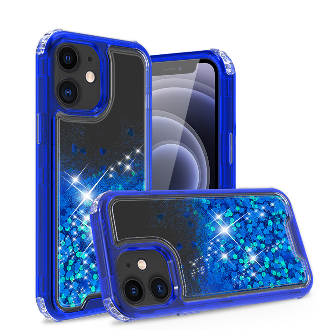IPHONE 12 MINI Compatible Kickstand Ring Holder TPU Shockproof Case With Magnetic Car MountAPPLE IPHONE 12 MINI In Navy - Shockproof Protection by