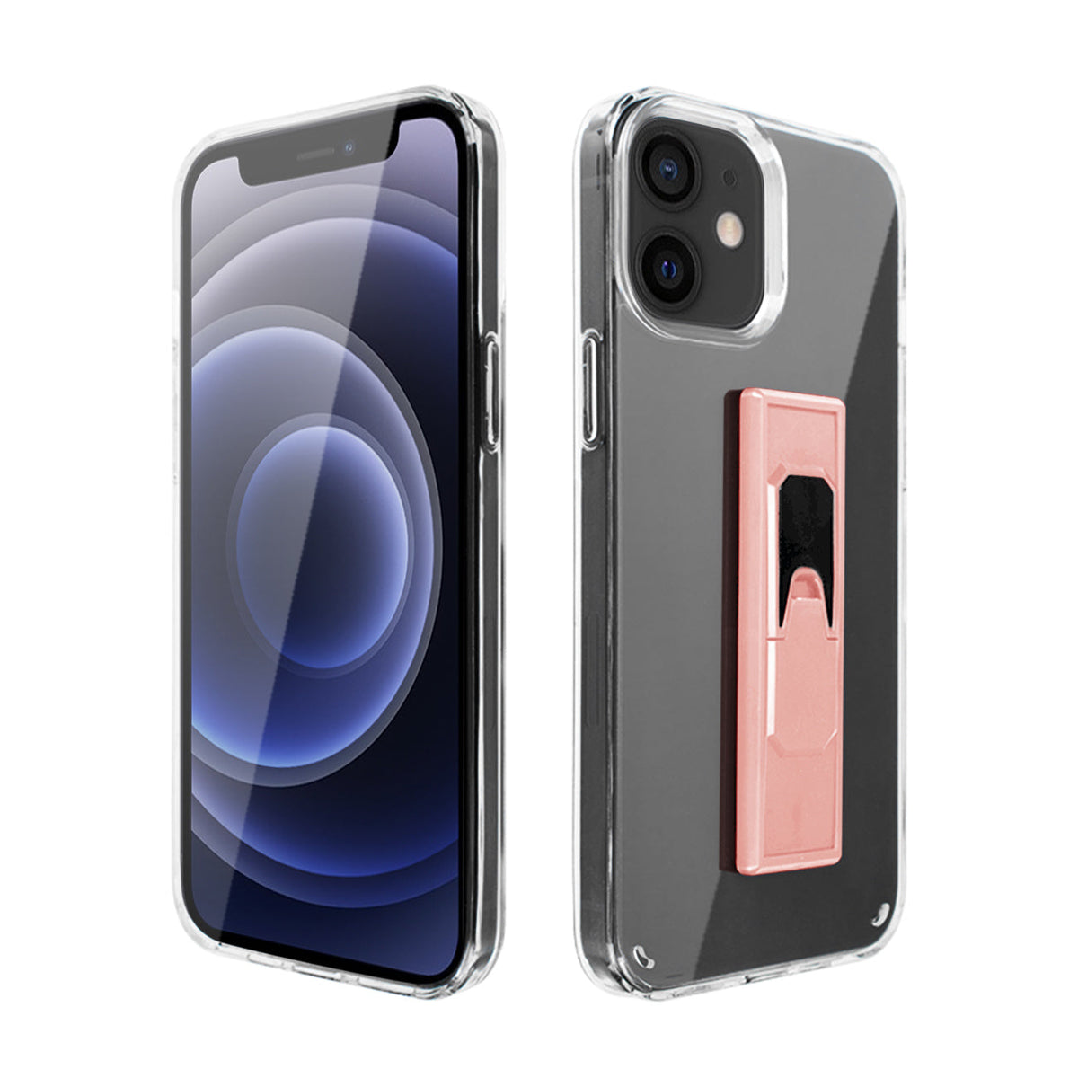 IPHONE 12 MINI Compatible TPU Bumper Shockproof Case With Embedded Coil APPLE IPHONE 12 MINI In Pink - Crystal Clear Protection by