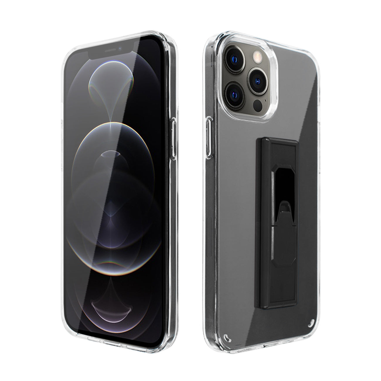 IPHONE 12 Compatible TPU Bumper Shockproof Case With Embedded Coil APPLE IPHONE 12/IPHONE 12 PRO In Black - Heavy Duty Protection by