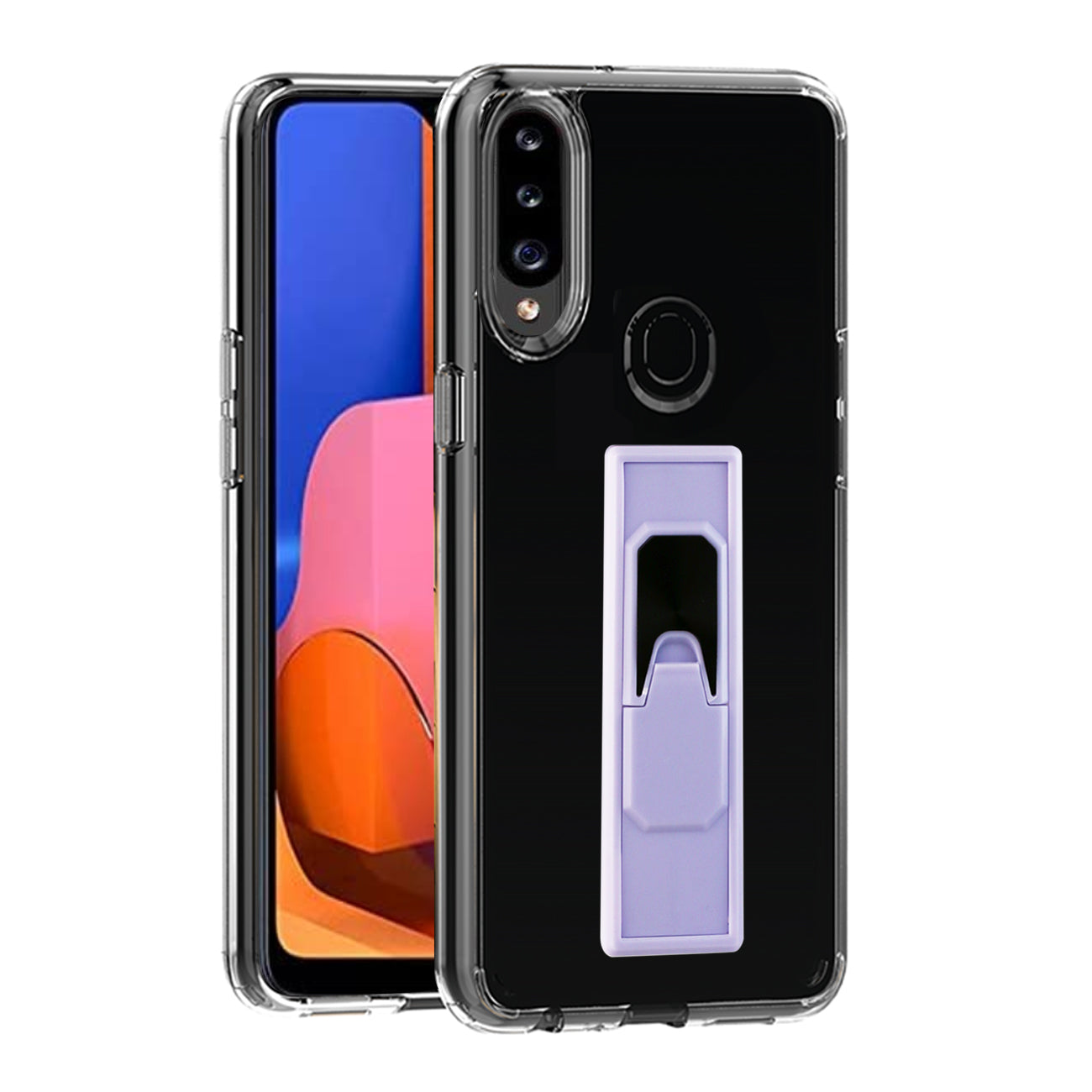 TPU Bumper Shockproof Case With Embedded Coil SAMSUNG GALAXY A20S In Purple - Shockproof & Reliable