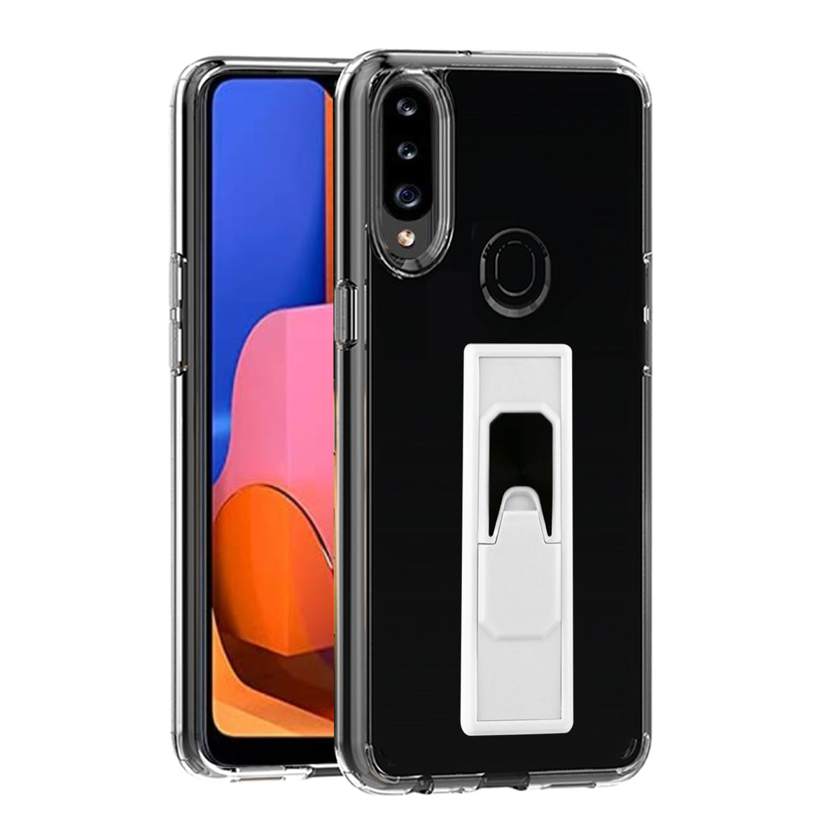 TPU Bumper Shockproof Case With Embedded Coil SAMSUNG GALAXY A20S In Blue - Crystal Clear & Reliable