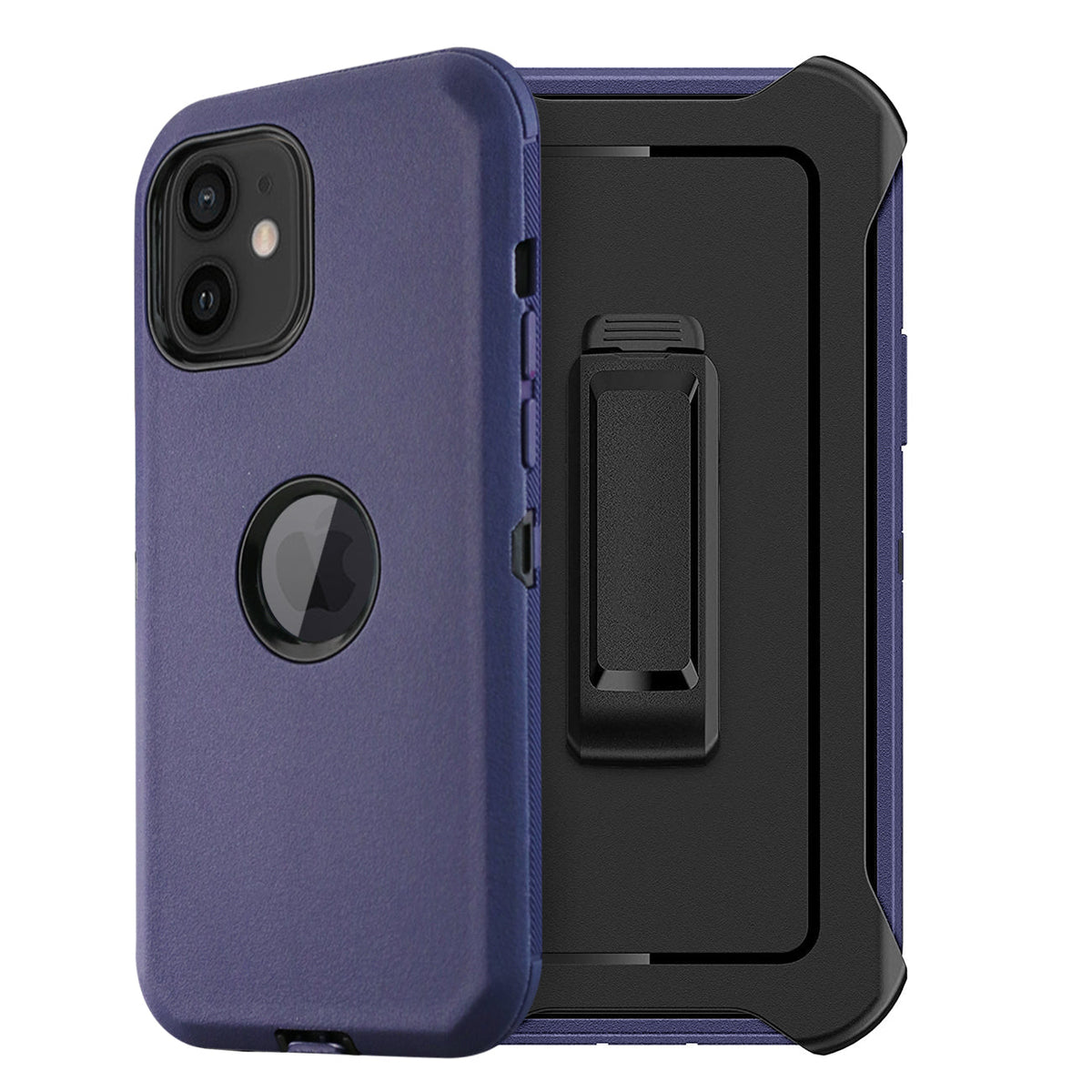 IPHONE 12 MINI Compatible Multilayer Full Protection with Built-In Screen Protector CaseAPPLE IPHONE 12 MINI In Navy - Heavy Duty Protection by