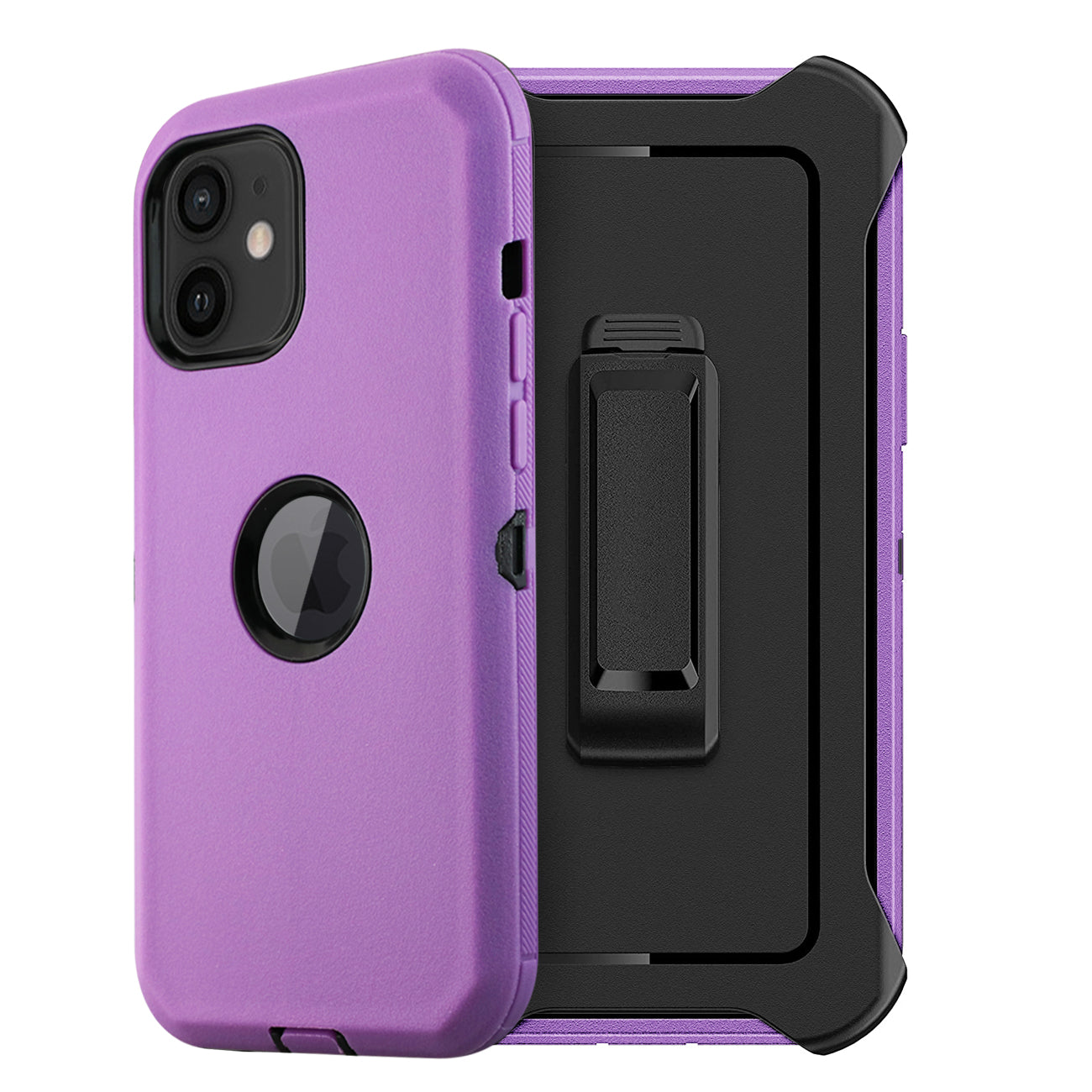 IPHONE 12 MINI Compatible Multilayer Full Protection with Built-In Screen Protector CaseAPPLE IPHONE 12 MINI In Purple - Durable Protection by