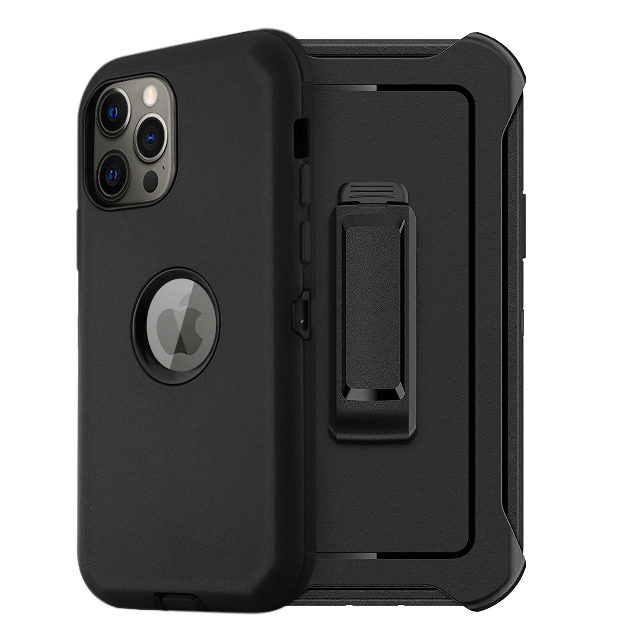 IPHONE 12 PRO Compatible Multilayer Full Protection with Built-In Screen Protector CaseAPPLE IPHONE 12 PRO MAX In Black - Ultra-Slim Protection by