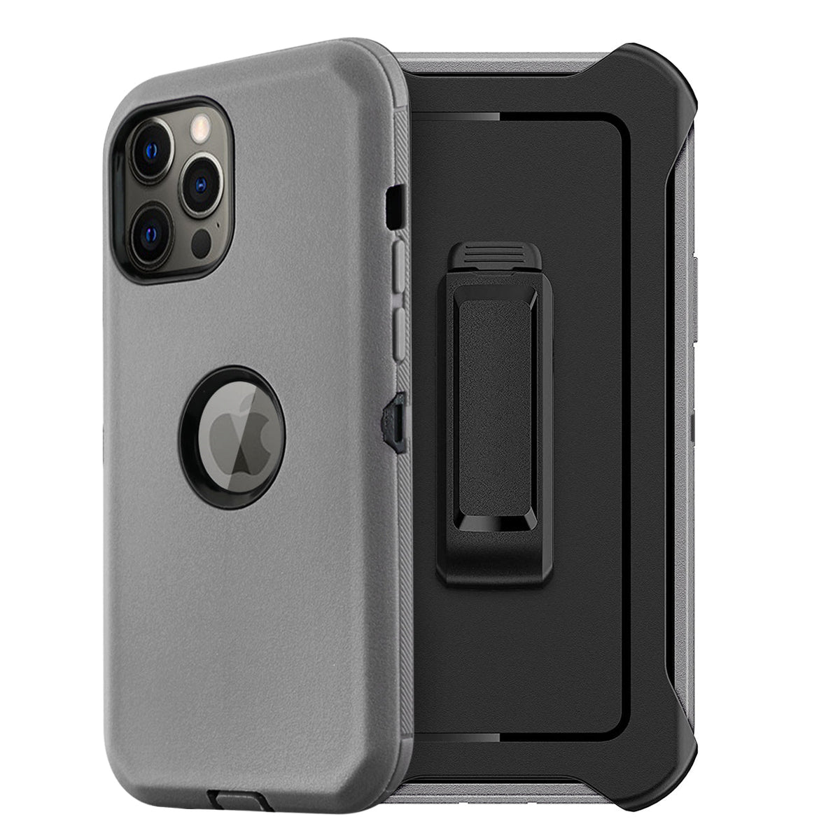 IPHONE 12 PRO Compatible Multilayer Full Protection with Built-In Screen Protector CaseAPPLE IPHONE 12 PRO MAX In Gray - Durable Protection by