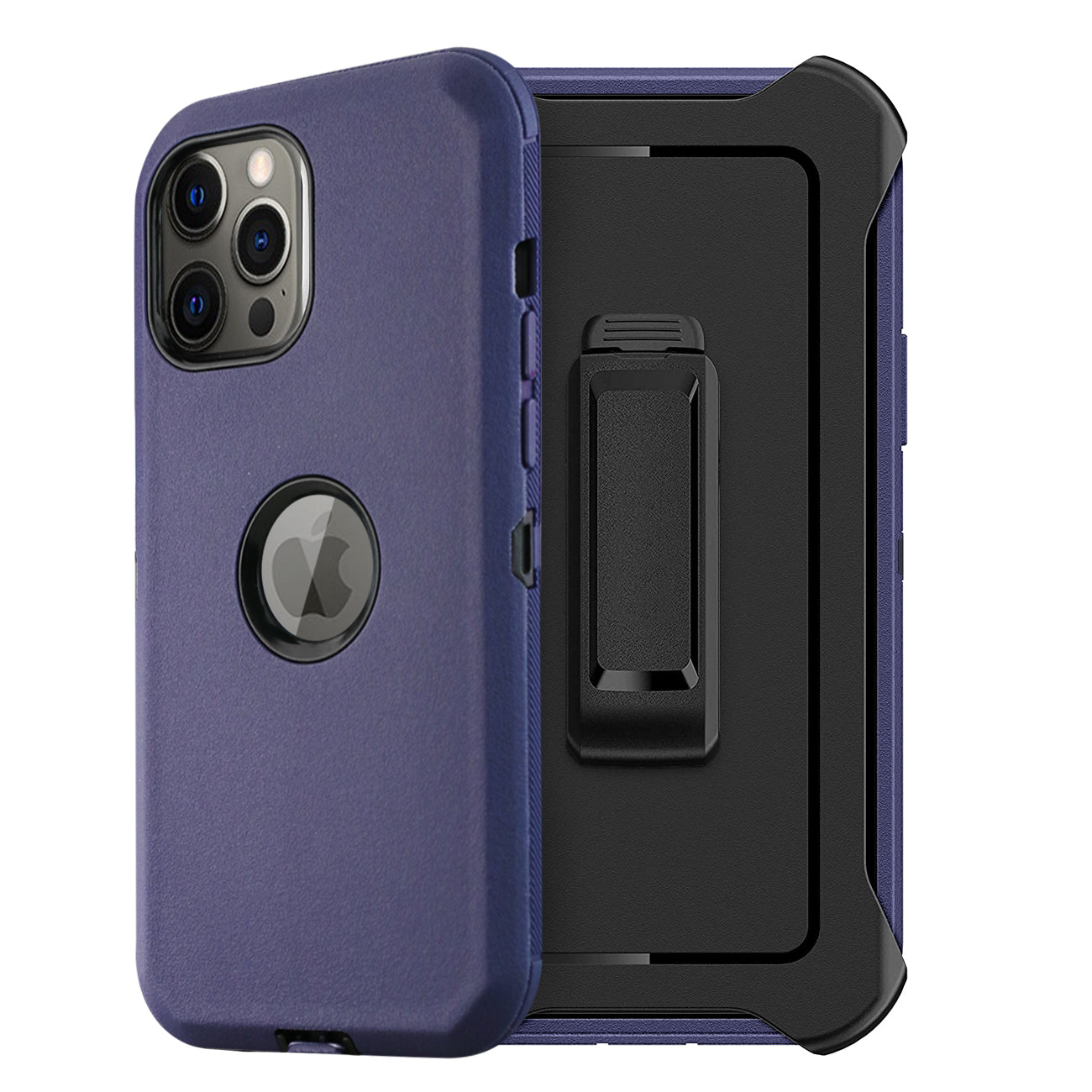 IPHONE 12 Compatible Multilayer Full Protection with Built-In Screen Protector CaseAPPLE IPHONE 12/IPHONE 12 PRO In Navy - Shockproof Protection by