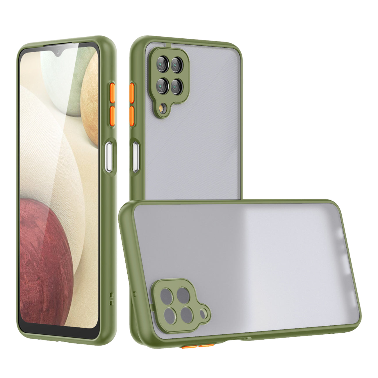 Camera Protection Translucent Case For Samsung Galaxy A12 5G In Light Green - Heavy Duty & Reliable