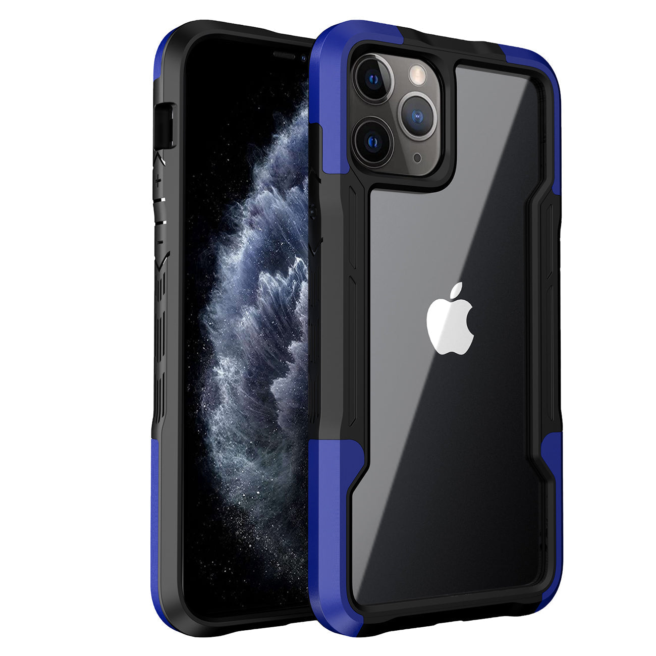 iPhone 11 Pro Compatible Shockproof Excellent Grip with Silky Feeling for Apple iPhone 11 Pro Max In Blue - Crystal Clear Protection by