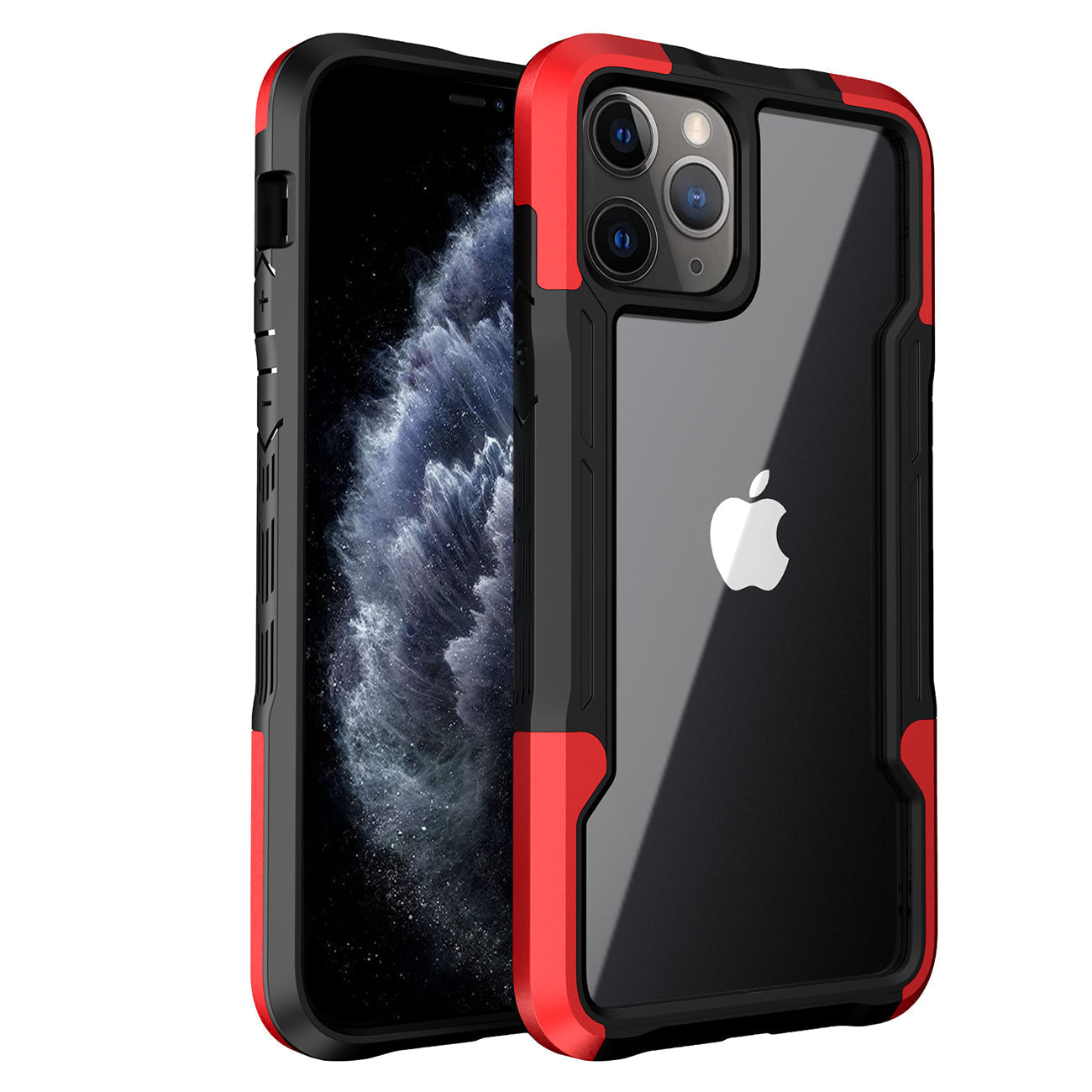 iPhone 11 Pro Compatible Shockproof Excellent Grip with Silky Feeling for Apple iPhone 11 Pro Max In Red - Premium Protection by
