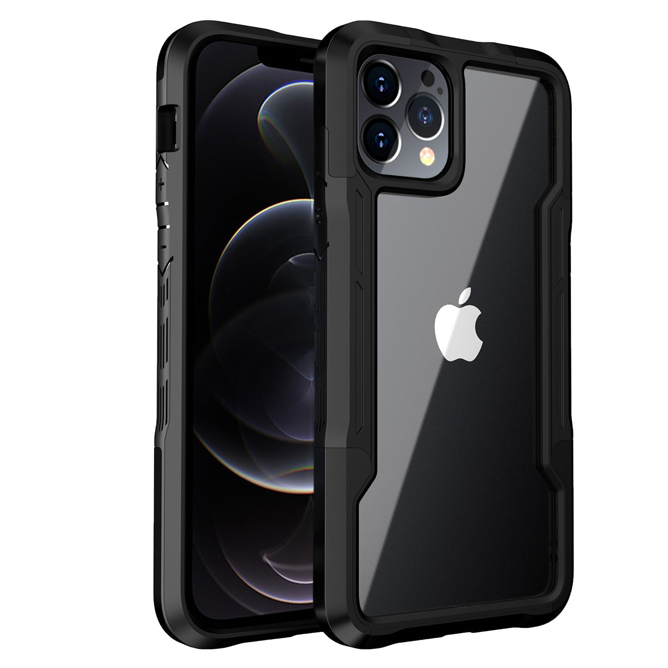 iPhone 12 Pro Compatible Shockproof Excellent Grip with Silky Feeling for Apple iPhone 12 Pro Max In Black - Premium Protection by