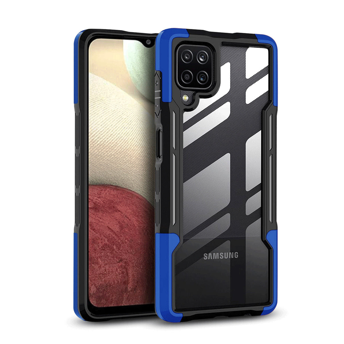 Shockproof Excellent Grip with Silky Feeling for Samsung A12 5G In Blue - Premium & Reliable