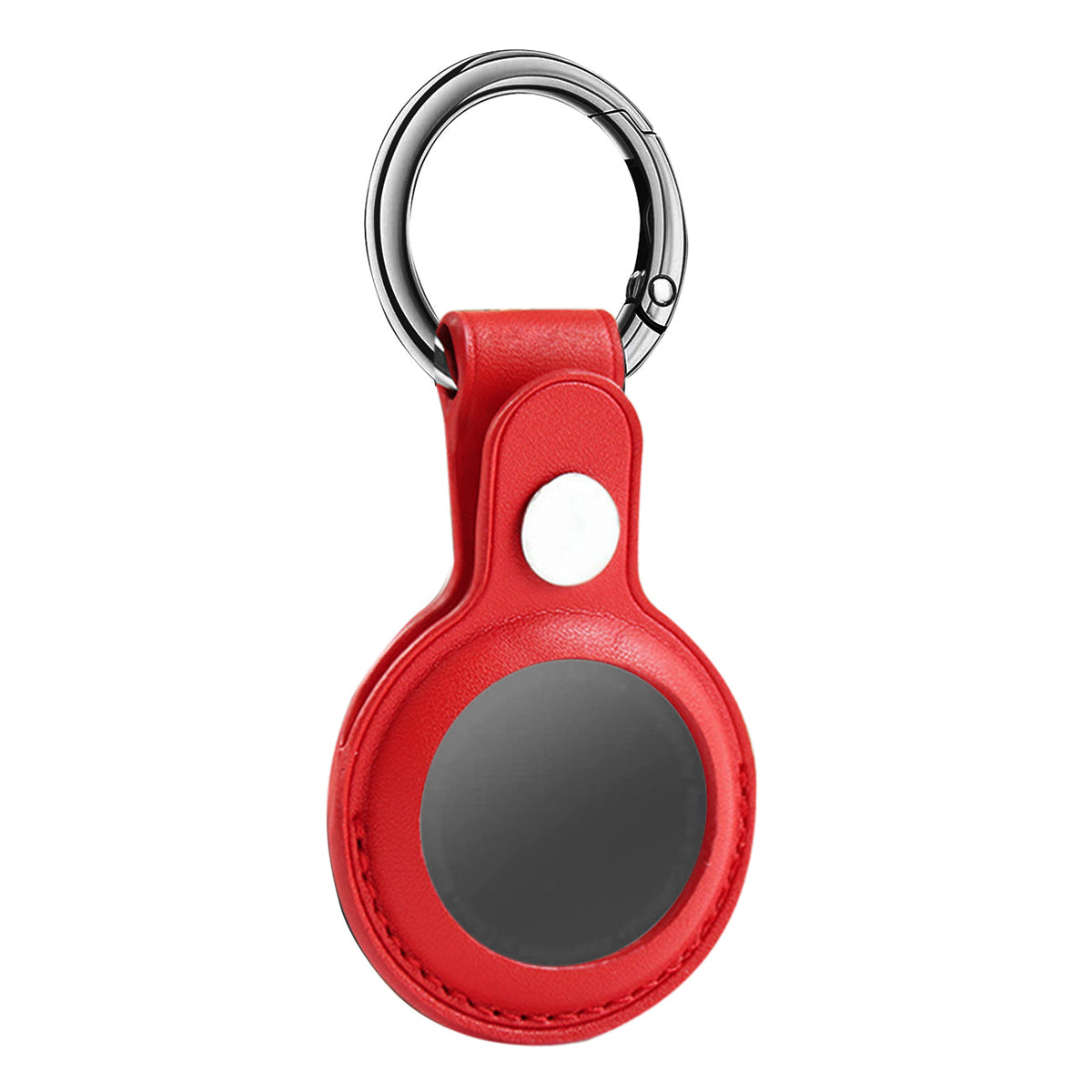 Leather Protective Case for Apple AirTag In Red - Ultra-Slim & Reliable