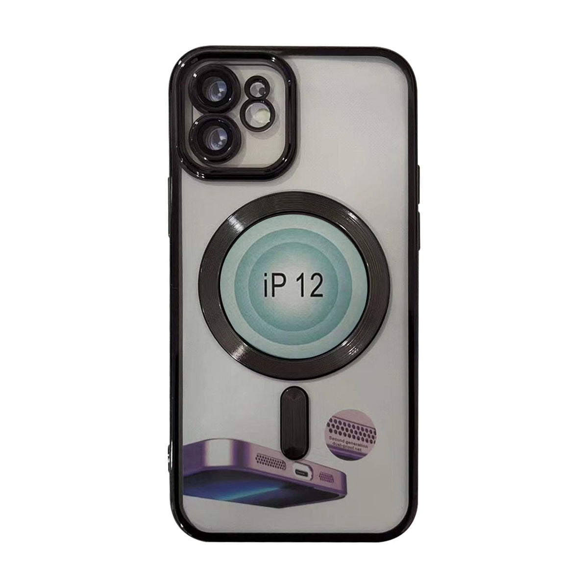 iPhone 14 Pro Compatible Magnetic Wireless Charging TPU Bumper Case For iPhone 14 Pro In Black - Premium Protection by