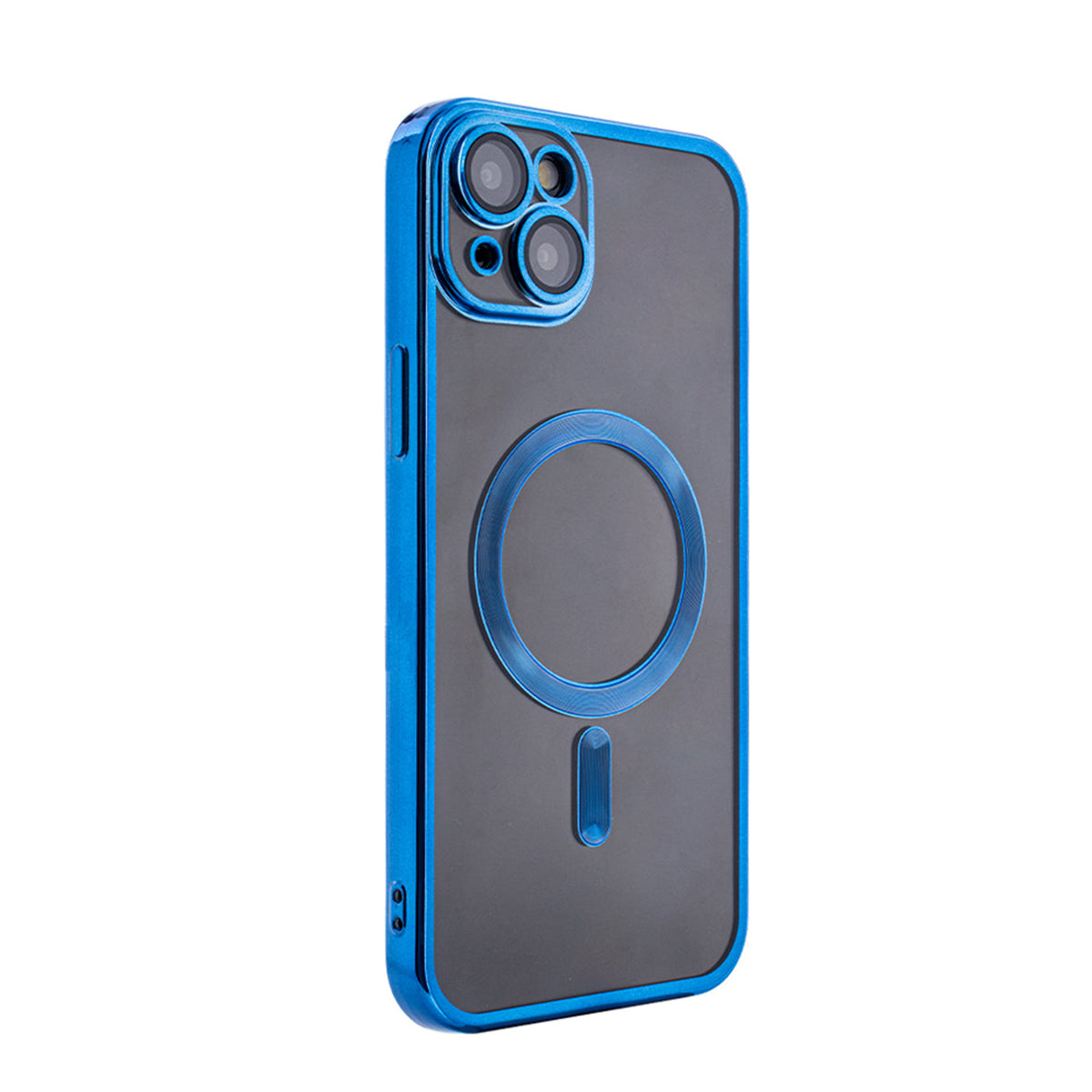 iPhone 15 PLUS Compatible Magnetic Wireless Charging TPU Bumper Case For iPhone 15 PLUS In Blue - Crystal Clear Protection by