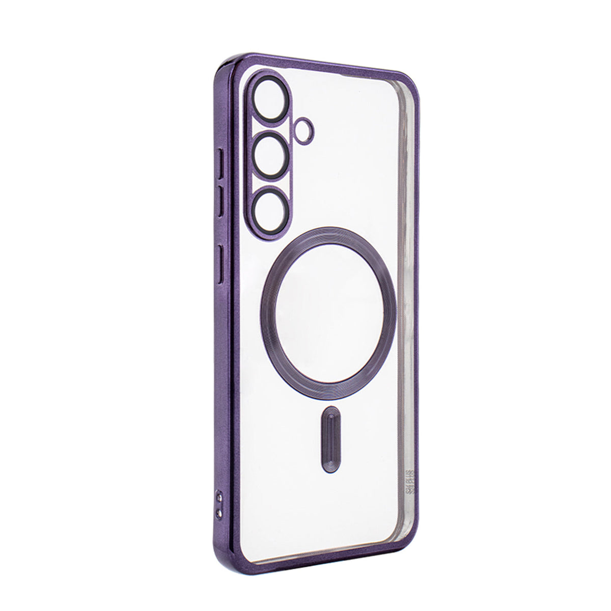 SAMSUNG S24 Compatible Magnetic Wireless Charging TPU Bumper Case For SAMSUNG S24 Plus In Purple - Durable Protection by