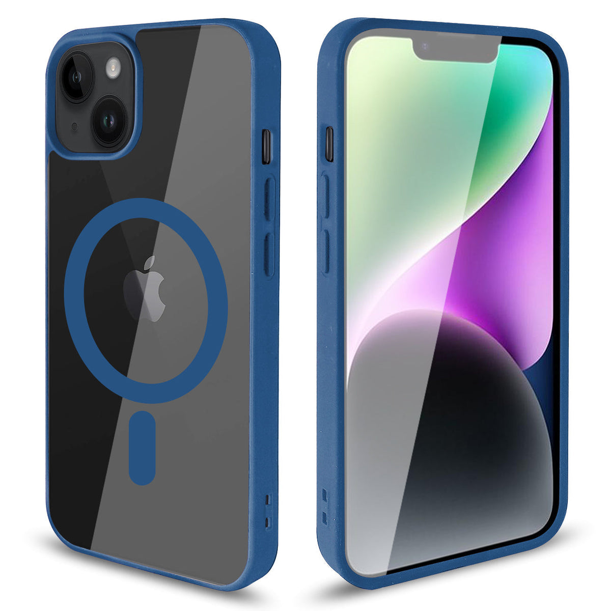 iPhone 14 Plus Compatible Transparent Back Cover Phone Shell fashion design magnetic 2 in 1 mobile phone case for iPhone 14 Plus - Premium Protection by