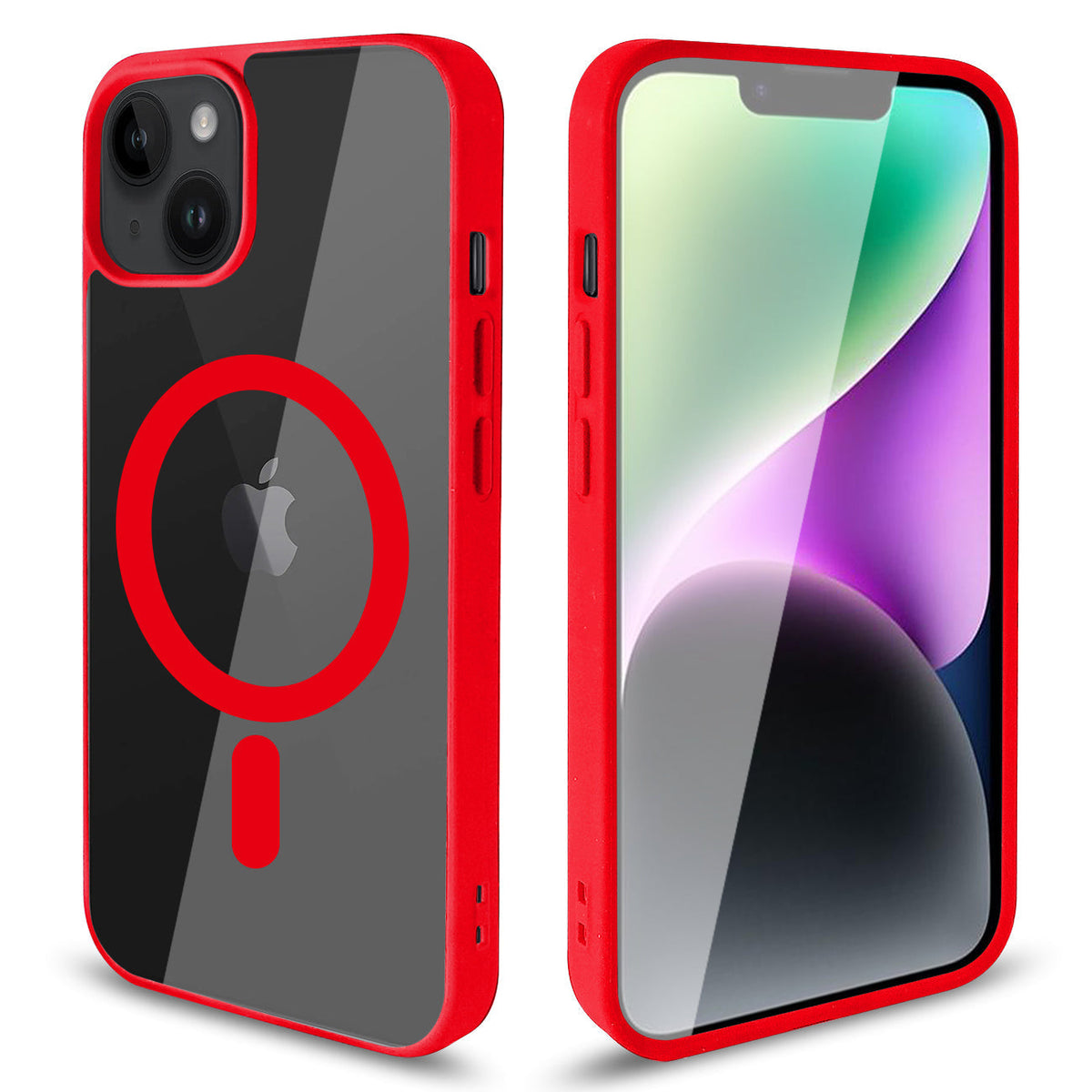 iPhone 14 Plus Compatible Transparent Back Cover Phone Shell fashion design magnetic 2 in 1 mobile phone case for iPhone 14 Plus - Ultra-Slim Protection by