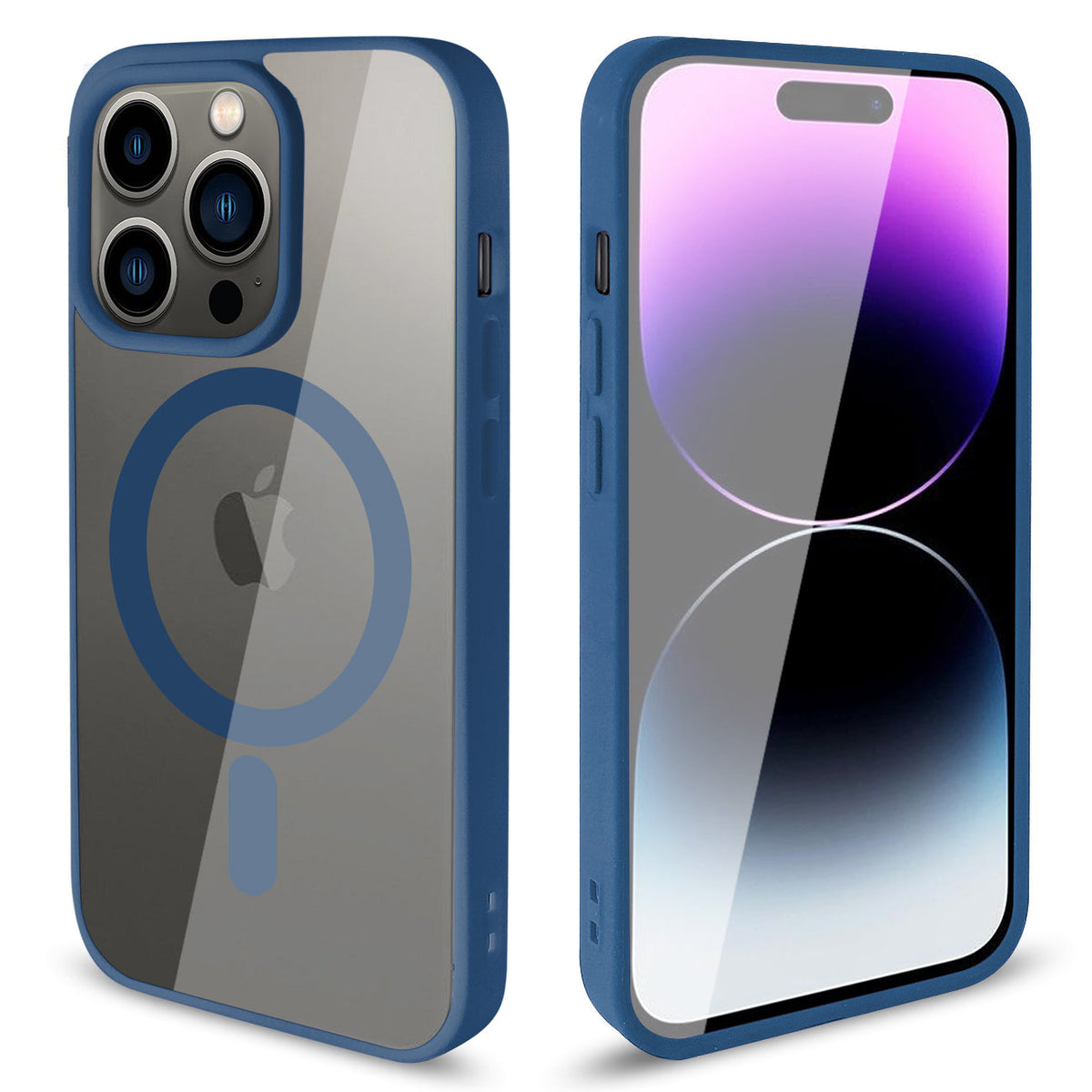 iPhone 14 Pro Compatible Transparent Back Cover Phone Shell fashion design magnetic 2 in 1 mobile phone case for iPhone 14 Pro - Crystal Clear Protection by