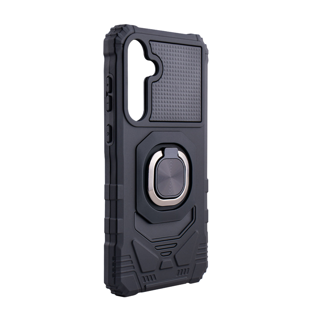 Kickstand Ring Holder TPU Shockproof Case for Samsung Galaxy A55 in Black - Premium & Reliable