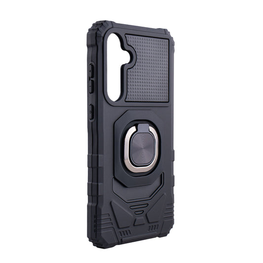 Kickstand Ring Holder TPU Shockproof Case for Samsung Galaxy A55 in Black - Premium & Reliable