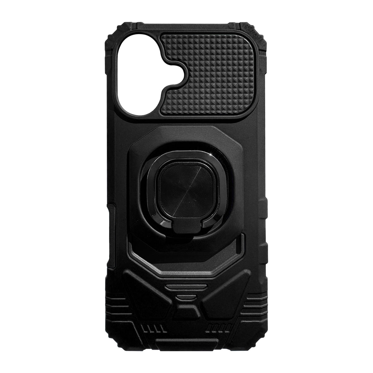 iPhone 17 Compatible Kickstand Ring Holder TPU Shockproof Case for iPhone 17 in Black - Premium Protection by