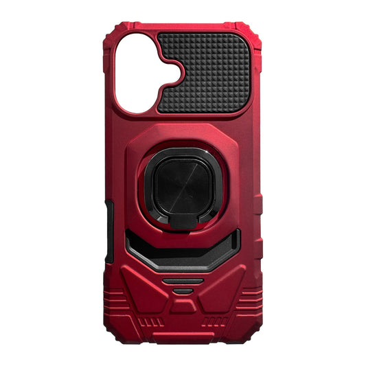 iPhone 17 Compatible Kickstand Ring Holder TPU Shockproof Case for iPhone 17 in Red - Premium Protection by