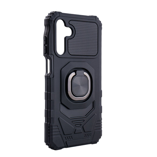 Kickstand Ring Holder TPU Shockproof Case for Samsung Galaxy A15 in Black - Durable & Reliable