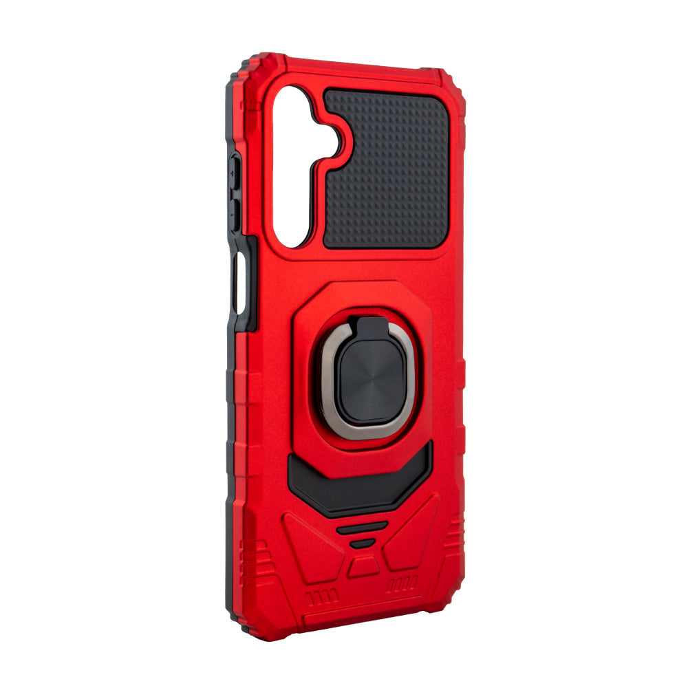 Kickstand Ring Holder TPU Shockproof Case for Samsung Galaxy A16 in RED - Shockproof & Reliable