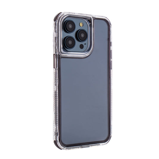 iPhone 15 pro Compatible Heavy Duty Shockproof Protection 3-in-1 Hybrid Protective Case For iPhone 15 pro max In Black - Shockproof Protection by