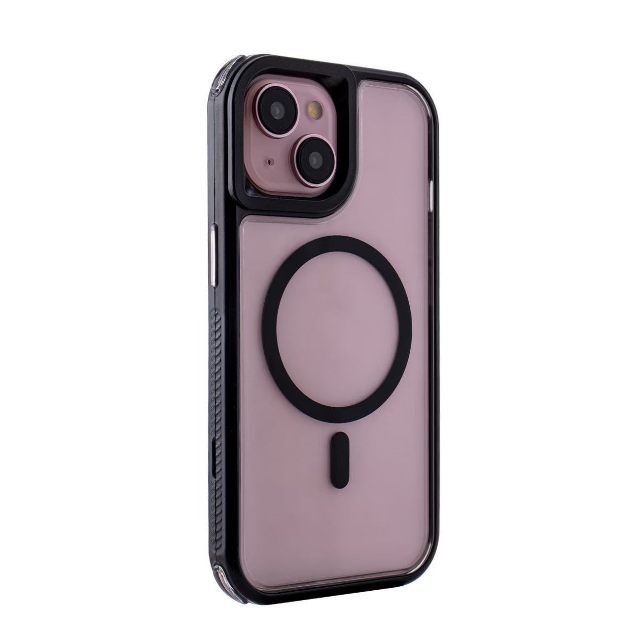 iPhone 15 Compatible Heavy Duty 3-in-1 Hybrid Shockproof Anti-Fall Protective Magnetic Case for iPhone 15 in Black - Crystal Clear Protection by