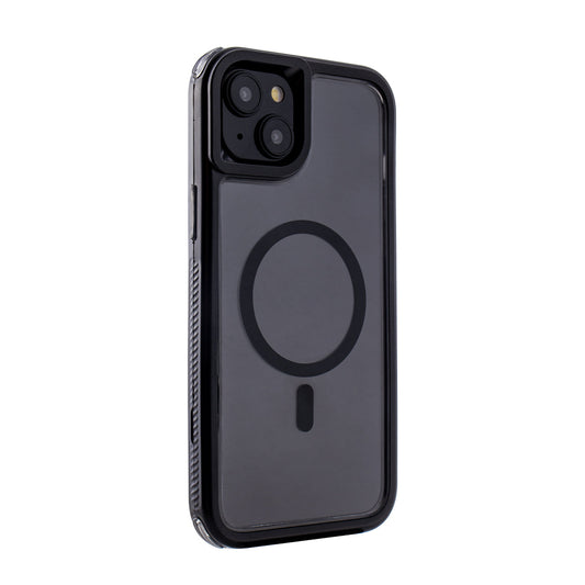 iPhone 15 Plus Compatible Heavy Duty 3-in-1 Hybrid Shockproof Anti-Fall Protective Magnetic Case for iPhone 15 Plus in Black - Shockproof Protection by