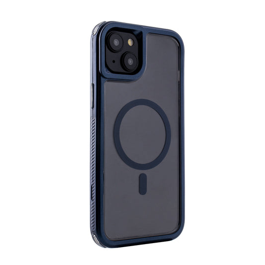 iPhone 15 Plus Compatible Heavy Duty 3-in-1 Hybrid Shockproof Anti-Fall Protective Magnetic Case for iPhone 15 Plus in Blue - Premium Protection by