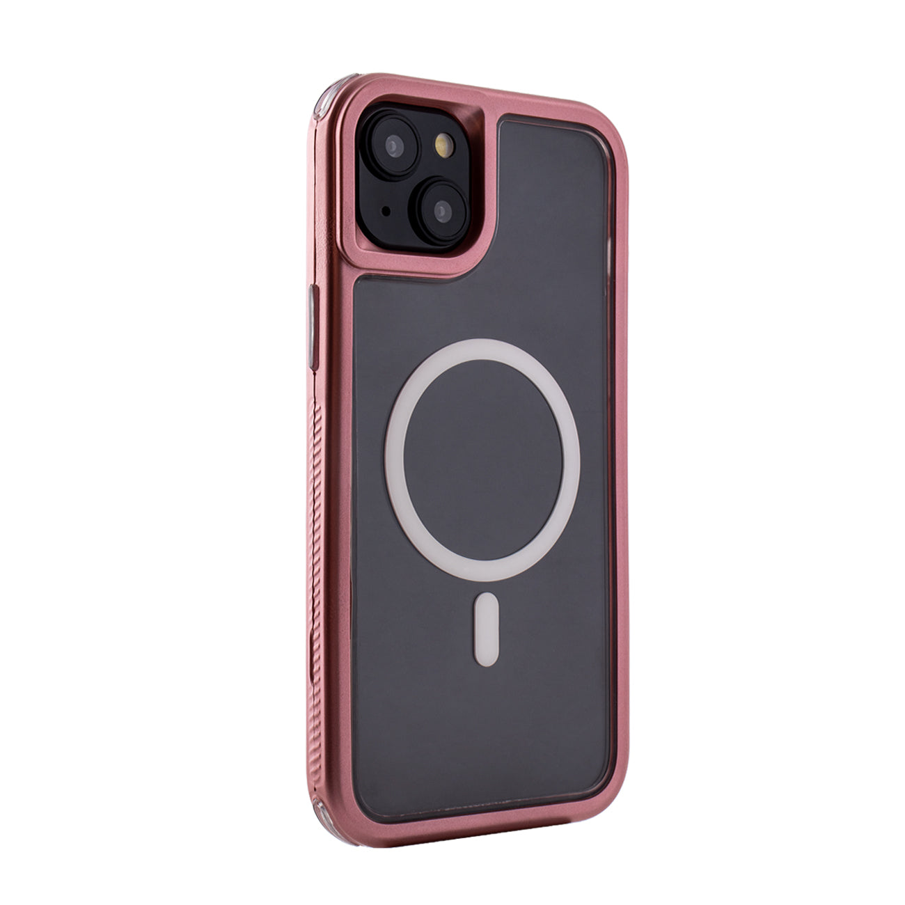 iPhone 15 Plus Compatible Heavy Duty 3-in-1 Hybrid Shockproof Anti-Fall Protective Magnetic Case for iPhone 15 Plus in Pink - Crystal Clear Protection by