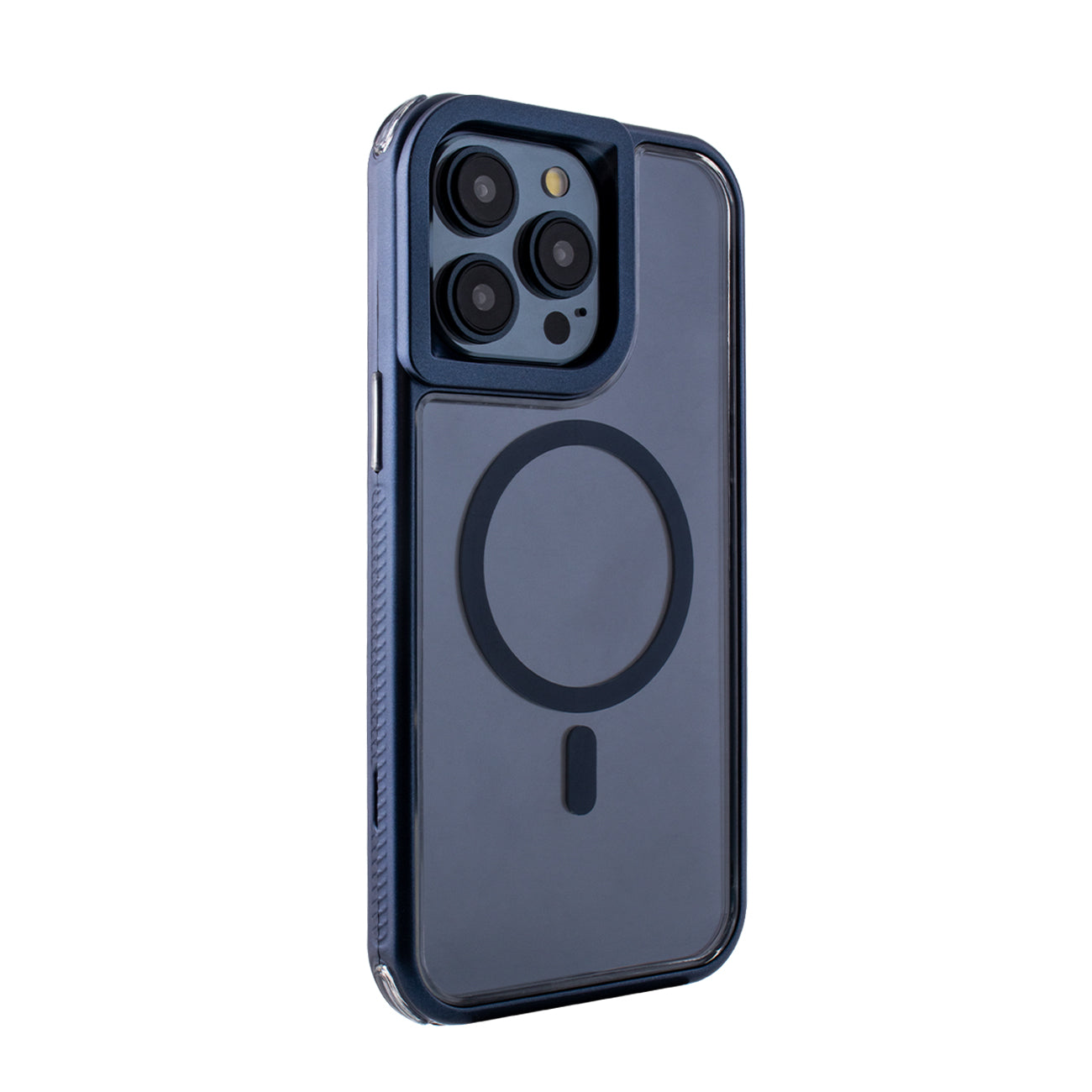 iPhone 15 Compatible Heavy Duty 3-in-1 Hybrid Shockproof Anti-Fall Protective Magnetic Case for iPhone 15 PRO MAX in Blue - Heavy Duty Protection by