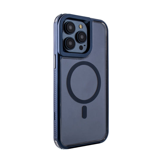 iPhone 15 Compatible Heavy Duty 3-in-1 Hybrid Shockproof Anti-Fall Protective Magnetic Case for iPhone 15 PRO MAX in Blue - Heavy Duty Protection by