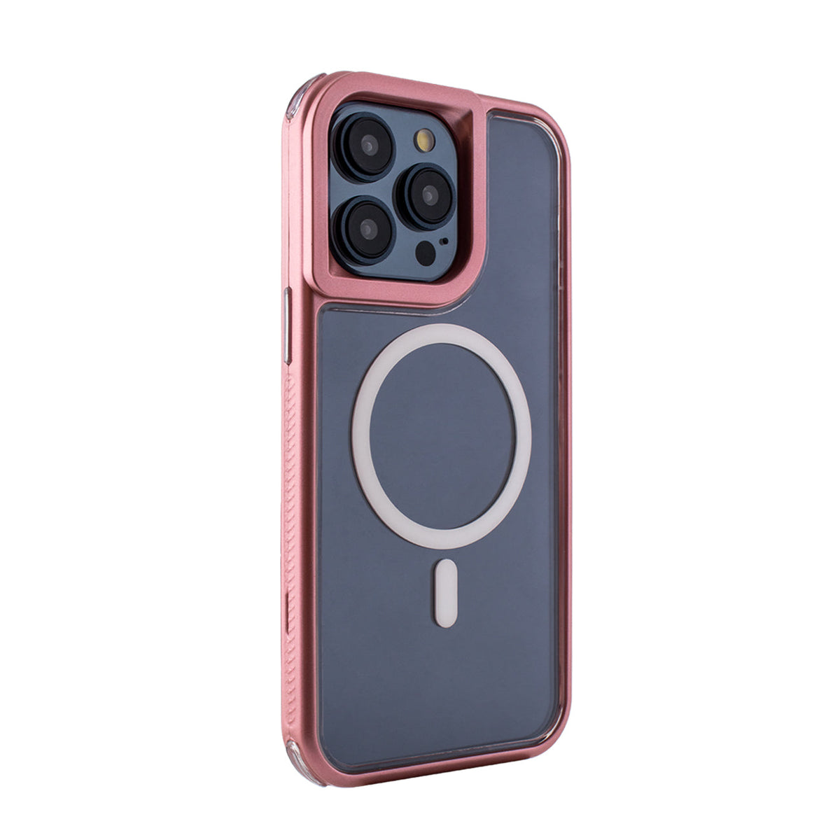 iPhone 15 Compatible Heavy Duty 3-in-1 Hybrid Shockproof Anti-Fall Protective Magnetic Case for iPhone 15 PRO MAX in Pink - Heavy Duty Protection by